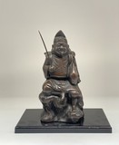 Antique sculpture "God Ebisu with fish" Antique sculpture "God Ebisu with fish"