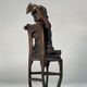 Vintage statuette "Girl on a chair"