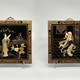 Antique pair of panels