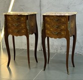 Paired bedside tables Paired bedside tables