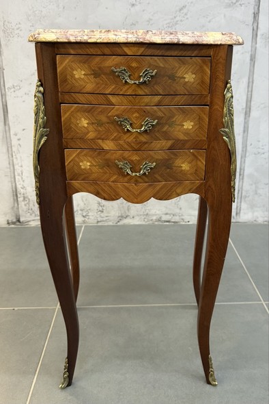 Paired bedside tables