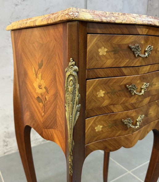 Paired bedside tables