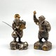 Paired sculpture "Ebisu and Daikoku", Takamura Koun