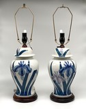 Pair of lamps "Irises" Pair of lamps "Irises"