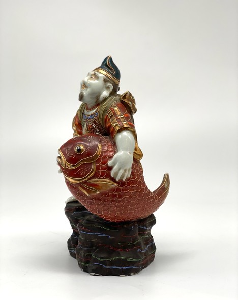 Paired sculptures "Ebisu and Daikoku"