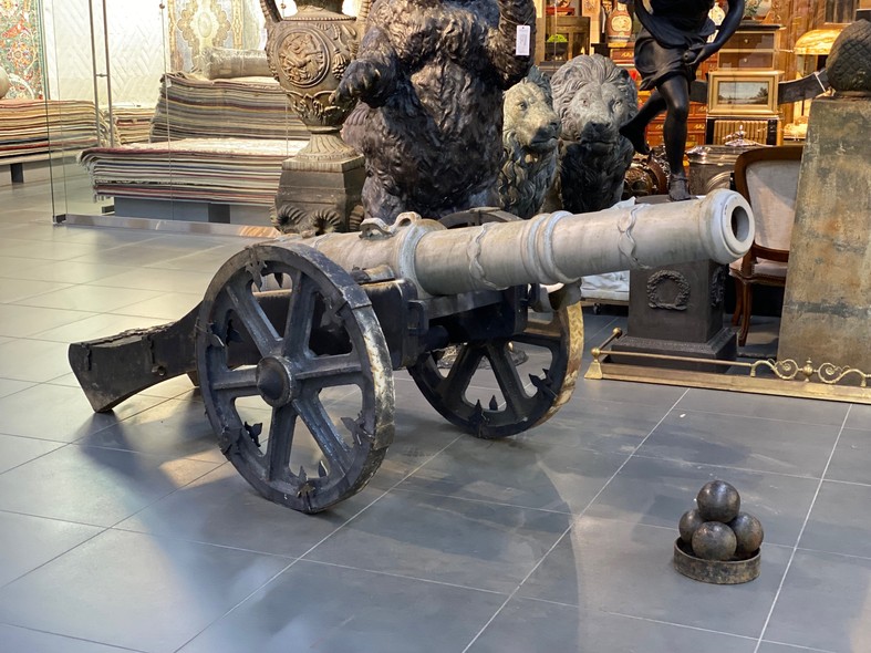 Vintage sculpture "Cannon"