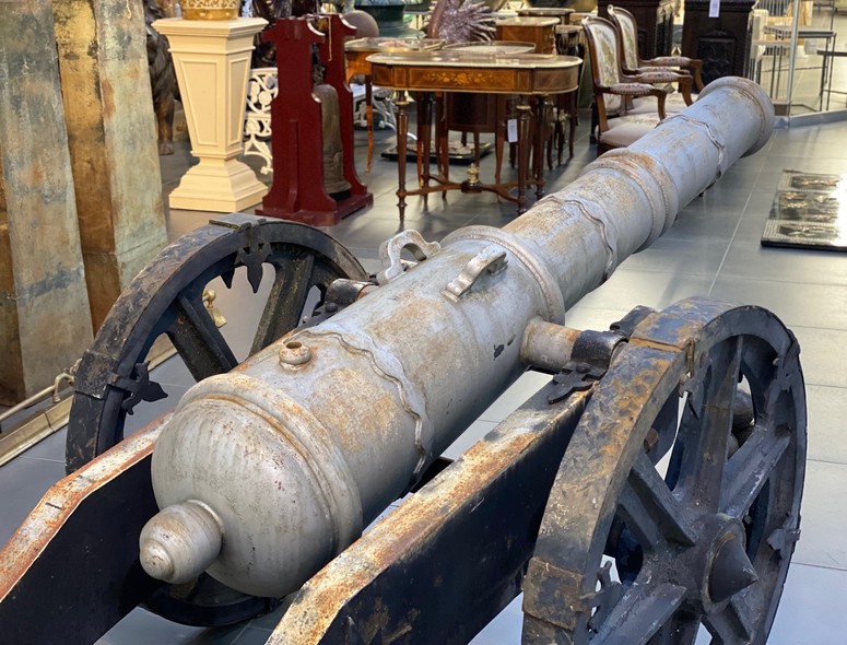 Vintage sculpture "Cannon"