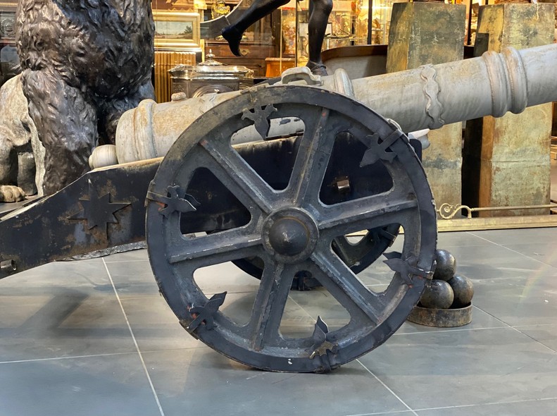 Vintage sculpture "Cannon"