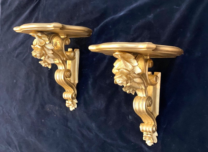 Antique paired consoles