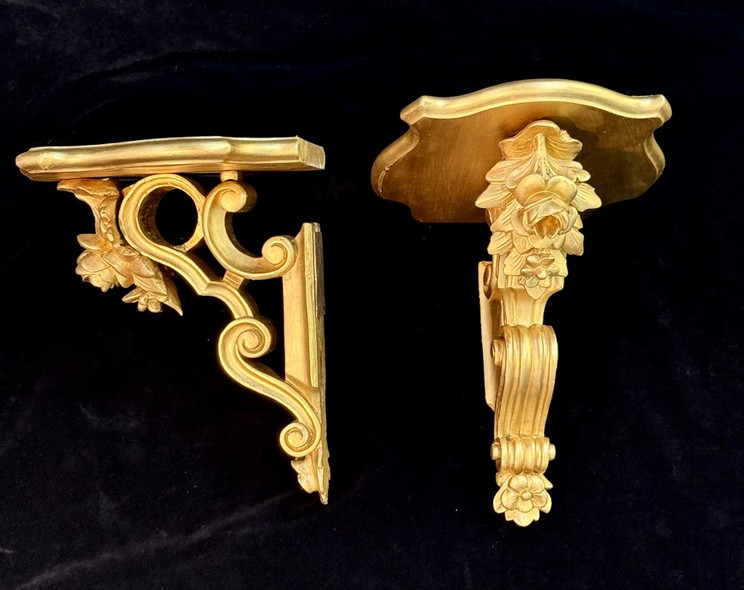Antique paired consoles