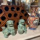 Винтажные парные скульптуры                                                   
  «Собаки Фо»