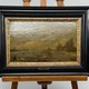 Antique painting "Skaters"