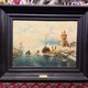 Antique painting "winter landscape"