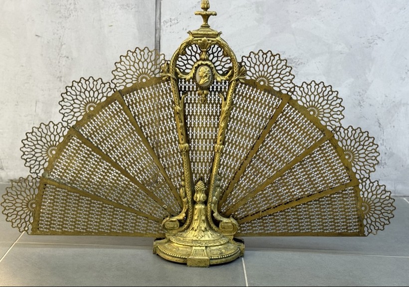 Antique Fireplace Screen
"Peacock"