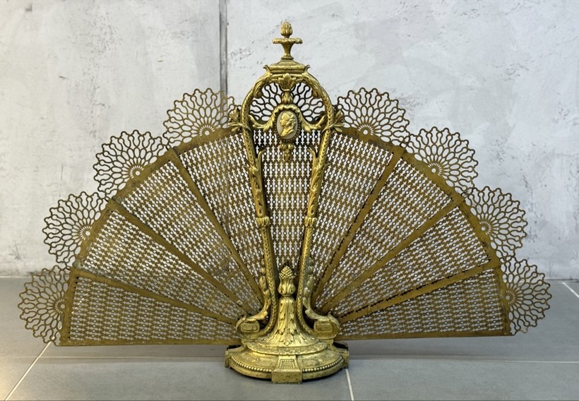 Antique Fireplace Screen
"Peacock"
