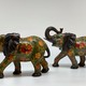 Vintage paired sculptures "Elephants"