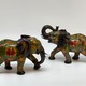 Vintage paired sculptures "Elephants"