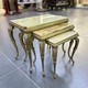 Antique set of three coffee tables