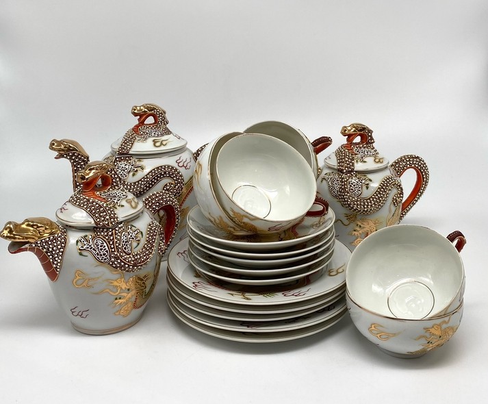 Vintage tea set, Satsuma