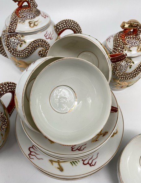 Vintage tea set, Satsuma