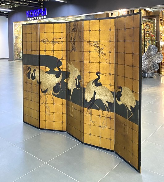 Антикварная ширма
"Журавли", Япония