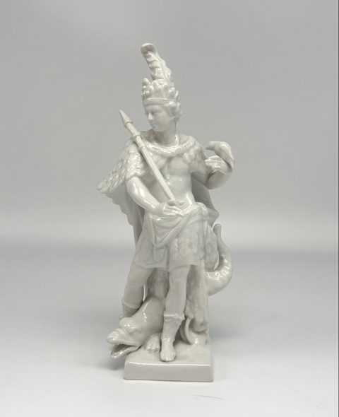 The statuette "Allegory of America. The Indian with the parrot"
