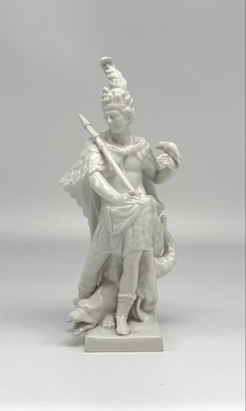 The statuette "Allegory of America. The Indian with the parrot"