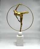 Sculpture "Gymnast with a hoop"