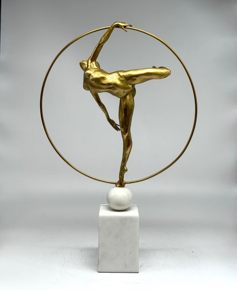 Sculpture "Gymnast with a hoop"