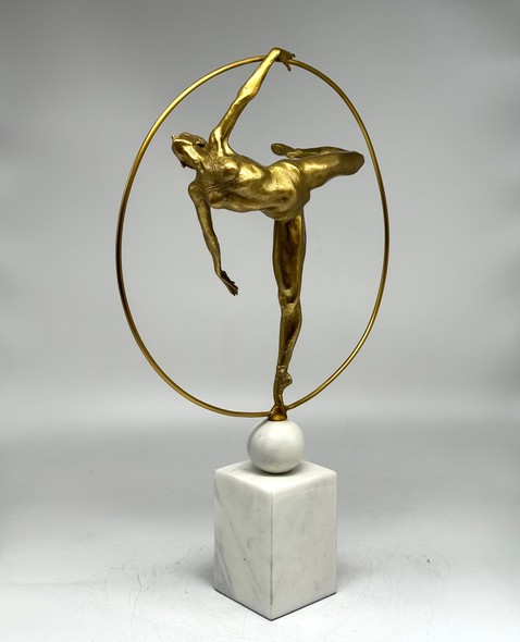 Sculpture "Gymnast with a hoop"