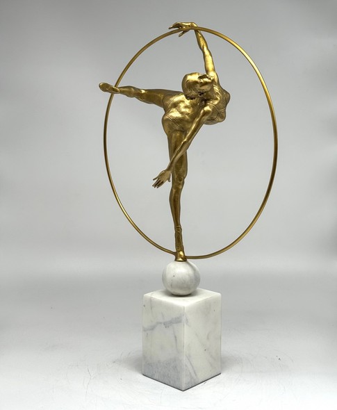 Sculpture "Gymnast with a hoop"