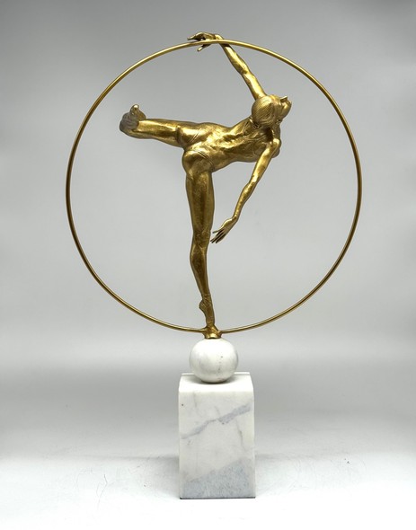 Sculpture "Gymnast with a hoop"