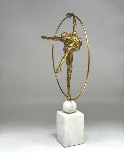 Sculpture "Gymnast with a hoop"