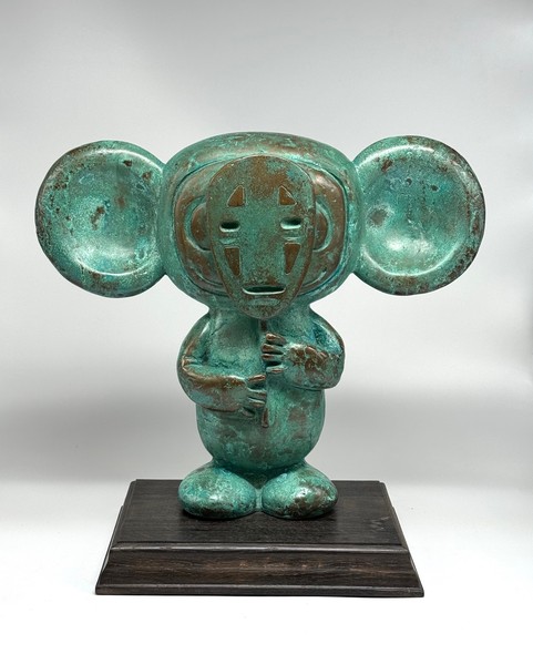 Bronze sculpture "Faceless Cheburashka"