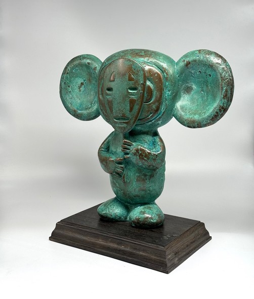 Bronze sculpture "Faceless Cheburashka"