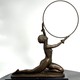 Vintage sculpture "Gymnast with a hoop"