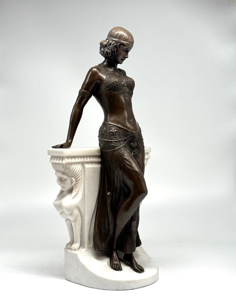 Винтажная скульптура «Восточная танцовщица»