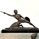 Винтажная скульптурная композиция «Воин и амазонка»