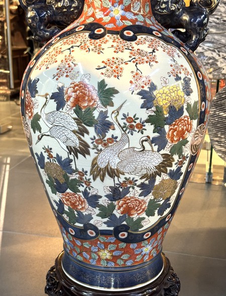 Antique Imari floor vase, Japan