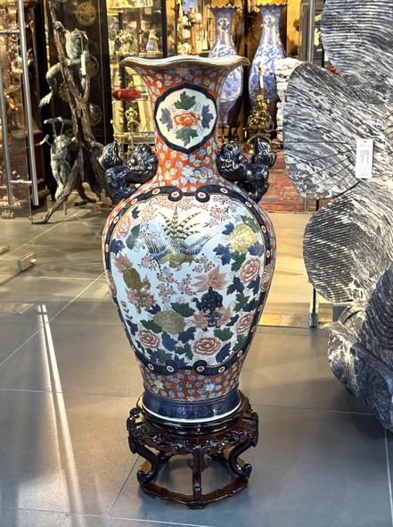 Antique Imari floor vase, Japan