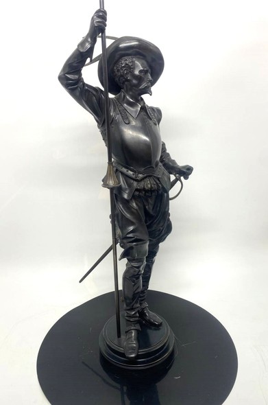 Antique sculpture "Musketeer"