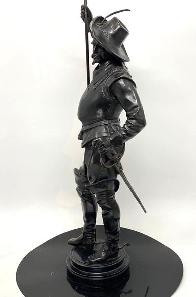 Antique sculpture "Musketeer"