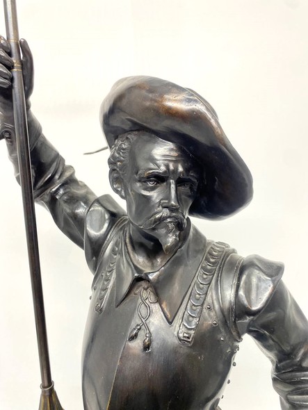 Antique sculpture "Musketeer"