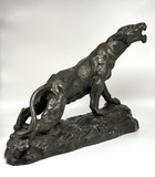 Antique sculpture "Panther"