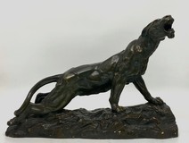 Antique sculpture "Panther"