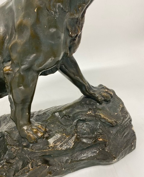 Antique sculpture "Panther"