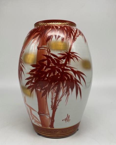 Antique bamboo vase