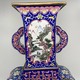 Antique cloisonne technique vase