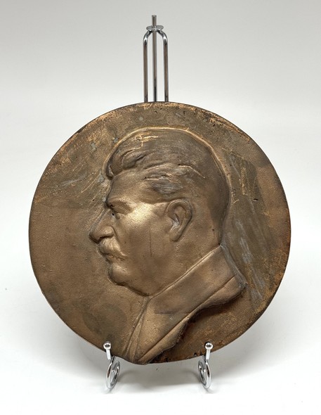 Antique bas-relief of Joseph Stalin