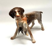 "Dog with a Bird in Its Mouth" Figurine